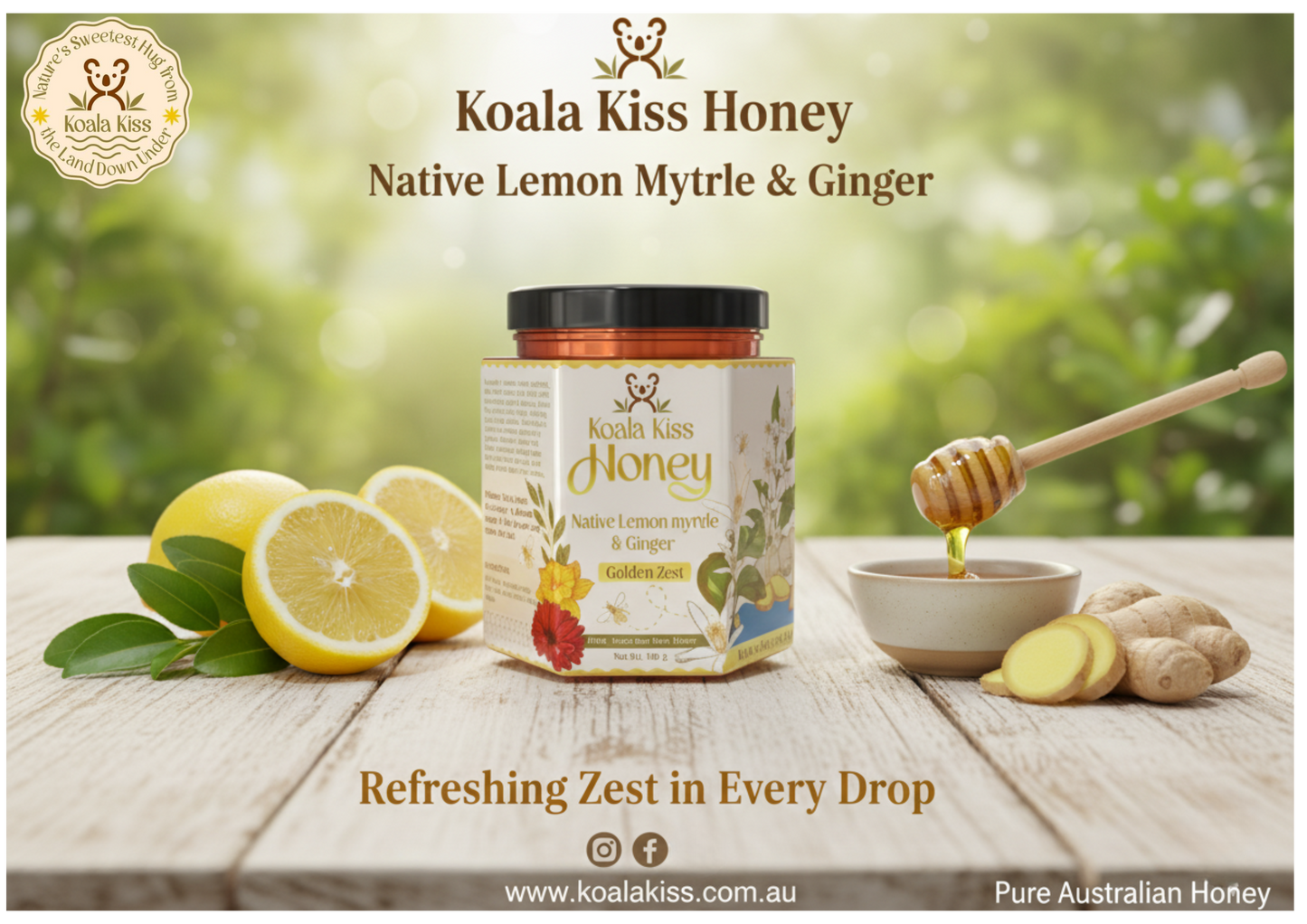 Native Lemon myrtle & Ginger - Golden zest