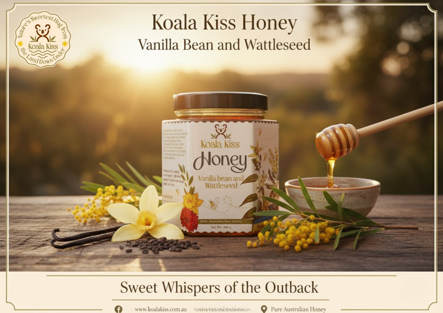 Vanilla bean and Wattleseed - Bush Blossom (Refreshing & Soothing)